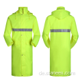 ANSI Klasse 3 Sicherheitssicherheit Raingear Hivis Regenmantel